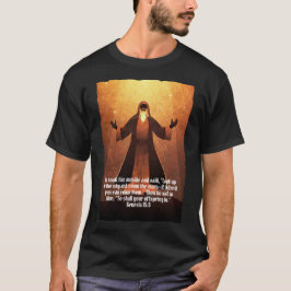 聖書の姿アブラハム Bible Verse Black Tシャツ