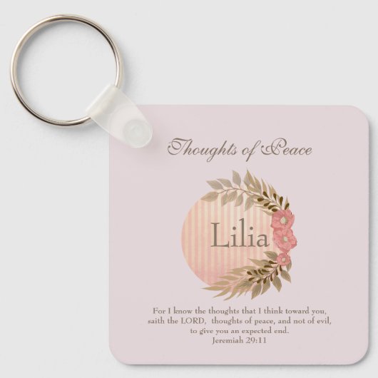 聖書の平和の詩 キーホルダー (正面)