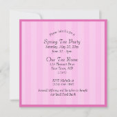 聖書の引用付きティーパーティーのイラスト招待状 招待状 (正面)