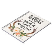 聖書の引用文のパーソナライズなノート ノートブック (左側)