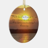 聖書の引用文のロマンの15:13のオーナメント セラミックオーナメント (右)