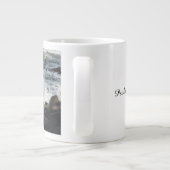 聖書の引用文の賛美歌の139:9 - 10マグ ジャンボコーヒーマグカップ (裏面)