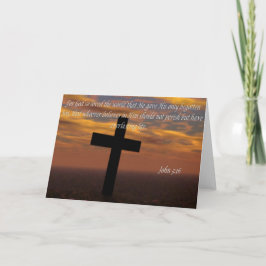 聖書の引用文カードJohn 3:16 カード