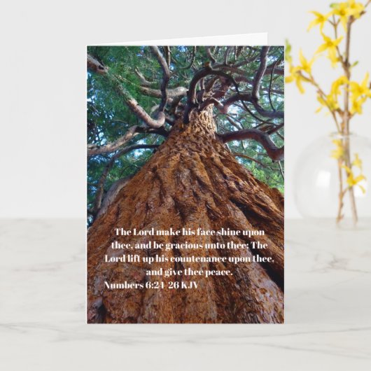 聖書の引用文共有信仰への折り畳みグリーティングカード カード (黄色い花)