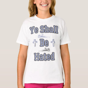 聖書の引用文女の子は憎まれよう Tシャツ