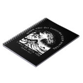 聖書の引用文水イザヤについて43:2 ノートブック (左側)