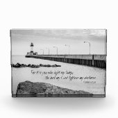 聖書の引用文詩篇18:28灯台フォトブロック フォトブロック (正面)