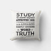 聖書の引用文2テモテ2:15 クッション (正面)