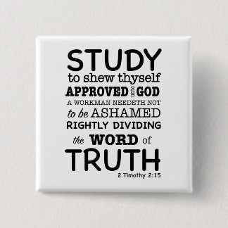 聖書の引用文2テモテ2:15 缶バッジ