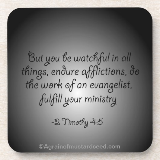 聖書の引用文 コースター (正面)