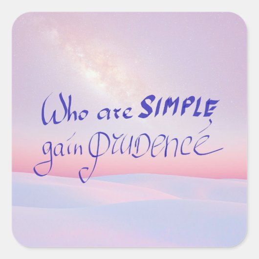 聖書の引用文 スクエアシール (正面)