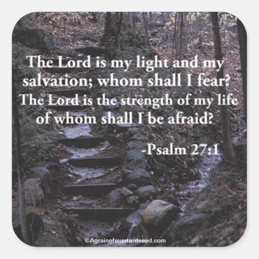 聖書の引用文 スクエアシール (正面)