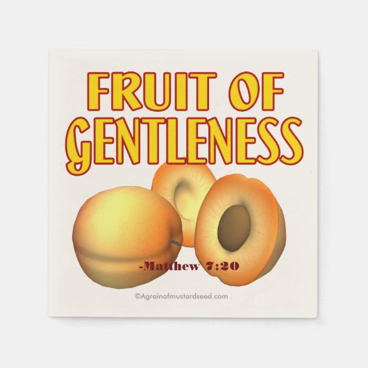 聖書の引用文 スタンダードカクテルナプキン (正面)