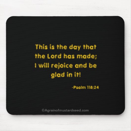 聖書の引用文 マウスパッド (正面)