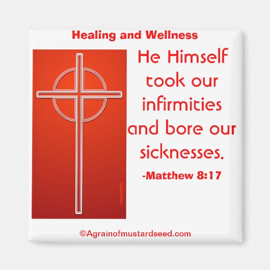 聖書の引用文 マグネット (正面)