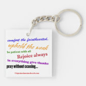 聖書の引用文 感動的 キーホルダー (裏面)