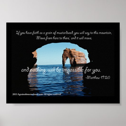 聖書の引用文 感動的 ポスター (正面)