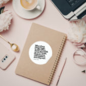 聖書の引用文:立ち上がって頭を上げる ラウンドシール