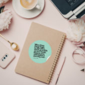 聖書の引用文:立ち上がって頭を上げる ラウンドシール