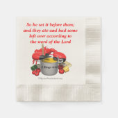 聖書の引用文 縁ありカクテルナプキン (正面)