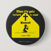 聖書の引用文 缶バッジ (正面)