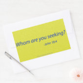 聖書の引用文 長方形シール (封筒)