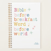 聖書の恋人のためのモノグラムプランナー プランナー手帳 (正面)