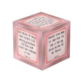 聖書の愛の聖句 フォトキューブ (裏面アングル)