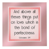 聖書の愛の聖句 フォトキューブ (正面)