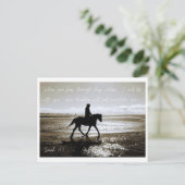 聖書の感動的聖句イザヤ43:2はがき ポストカード (スタンド正面)