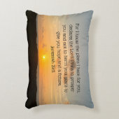 聖書の感動的聖句エレミヤ29:11クリスチャン アクセントクッション (正面(垂直))