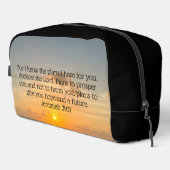 聖書の感動的聖句エレミヤ29:11日の出 ドップキット (右コーナー)