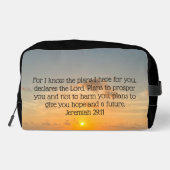 聖書の感動的聖句エレミヤ29:11日の出 ドップキット (裏面)