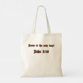 聖書の手のバッグ トートバッグ (裏面)