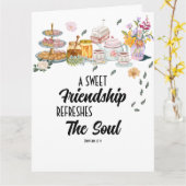 聖書の折り紙グリーティングカード　スウィートフレンドシップ カード (黄色い花)