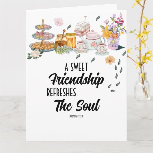 聖書の折り紙グリーティングカード 友情のスイート カード (黄色い花)