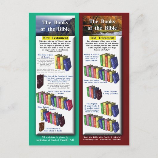 聖書の書物 ポストカード (正面)