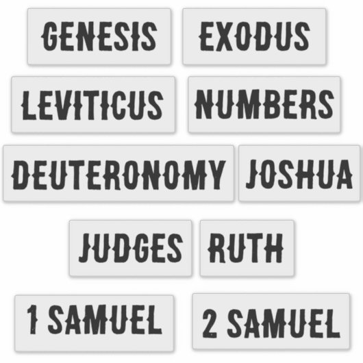 聖書の最初の十書 シール (正面)