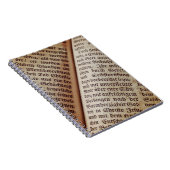 聖書の本のペー書ジのテクスチャ ノートブック (右側)