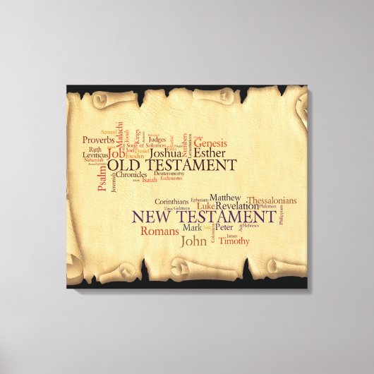 聖書の本を伸ばしキャンバス印刷 キャンバスプリント (正面)