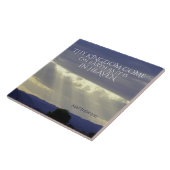 聖書の来如く、汝の天国は地上にあり タイル (側面)