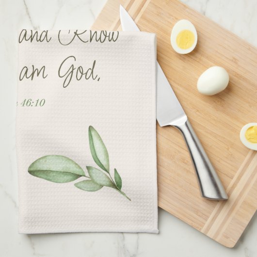 聖書の植物学を知エレガントっている キッチンタオル (四つ折り)