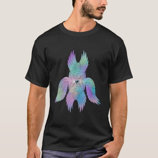 聖書の正確なエンジェルレインボーセラフ Tシャツ (正面)