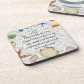 聖書の第1ヨハネ4:17 コースター (左側)