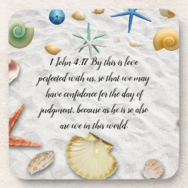 聖書の第1ヨハネ4:17 コースター