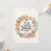 聖書の第1ヨハネ4:19 – 平文グリーティングカード カード (正面/裏面インサイチュ)