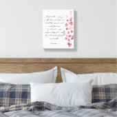 聖書の第8x10紫の枝Strached キャンバスプリント (インサイチュ (寝室))