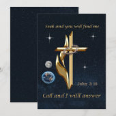 聖書の箇所 招待状 (正面/裏面)