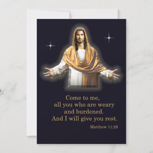 聖書の箇所 招待状 (正面)