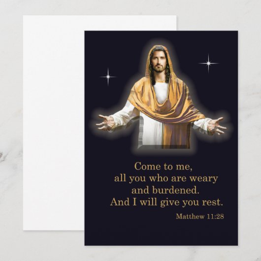 聖書の箇所 招待状 (正面/裏面)